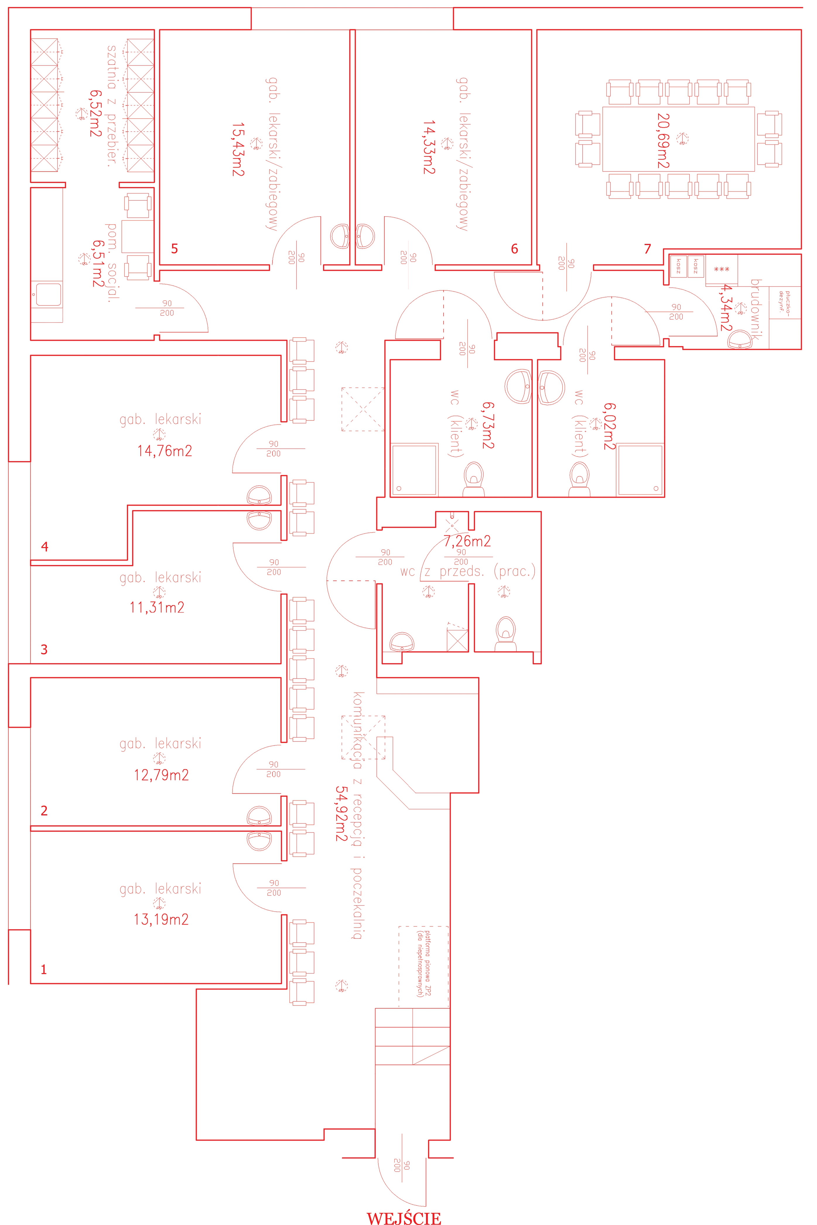 Wnętrze gabinetu medycznego